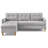 L-shape Sectional Sofa Couch with Ottoman,Convertible Sectional Sofa-680098750