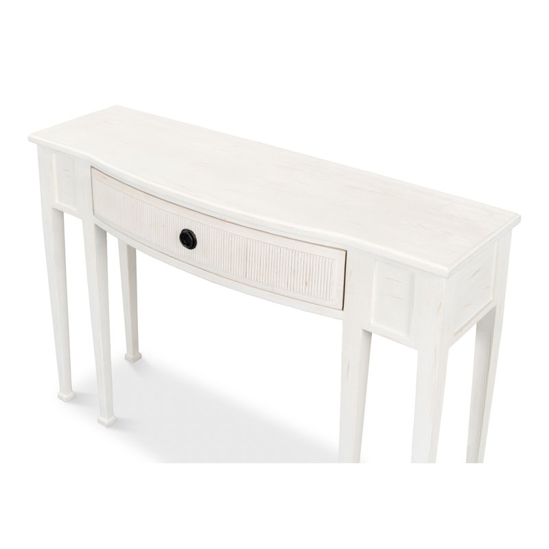 Madora 48'' W Solid Wood Console Table, White Traditional