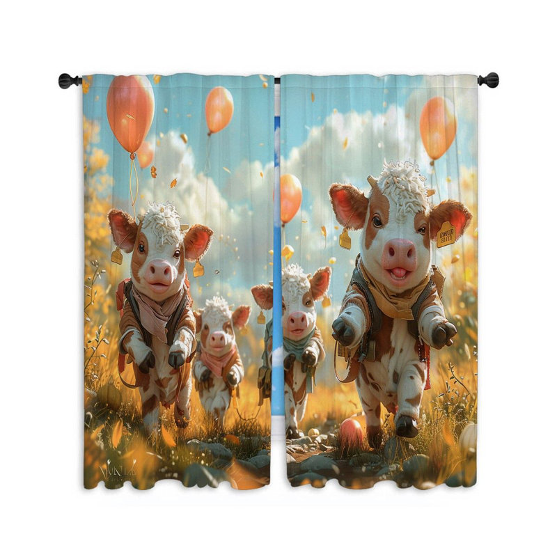 Ishanjeet Room Darkening Curtain Pair, 56" W x 80" L