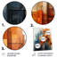 Abstrait cubisme, paysage urbain gratte-ciel - formes abstraites, art mural en métal-1559567075