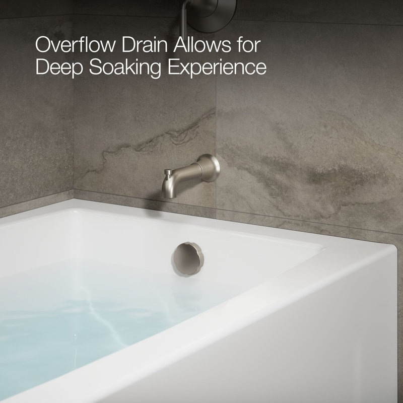 Entity 60 In. X 36 In. Alcove Bath With Left Drain, Right