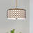 Hansin 3 - Light Fabric Drum Chandelier