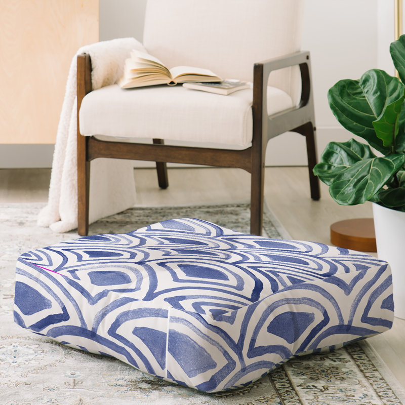 Natalie Baca GeoWave Pattern Floor Pillow