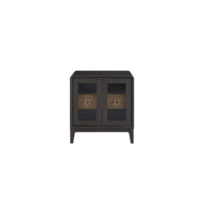 Table de chevet en verre