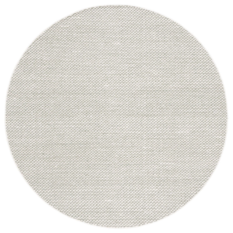 Vermont Flat Weave Wool/Cotton Rug in Green, Round 6'