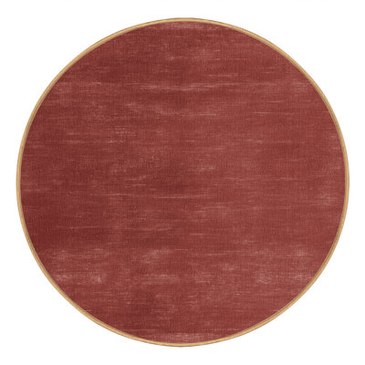 Machine Washable Solid Brown Area Rug