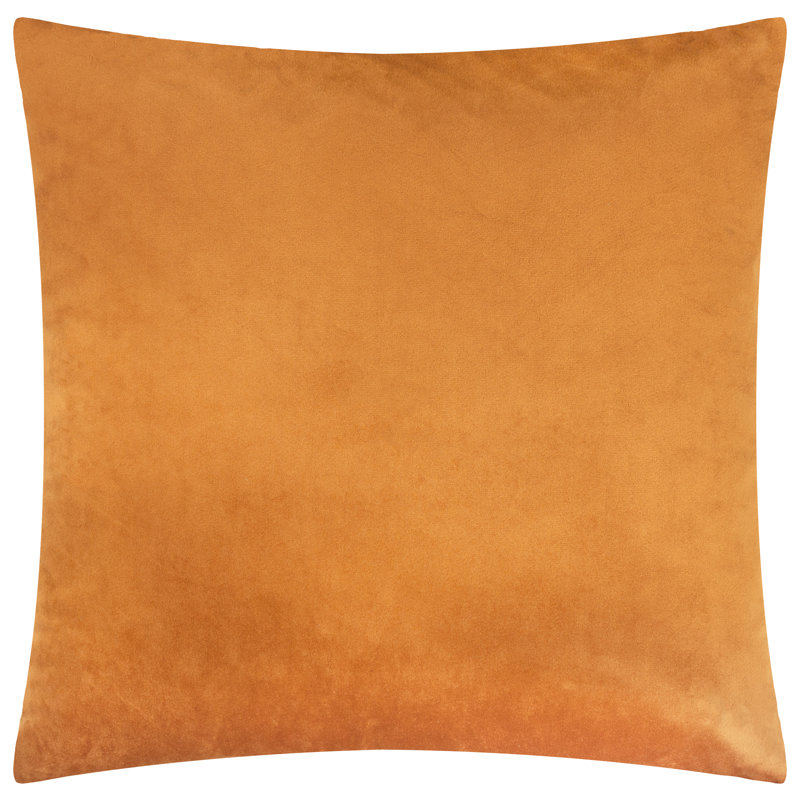 Soren Geometric Orange Square Throw Pillow Cover
