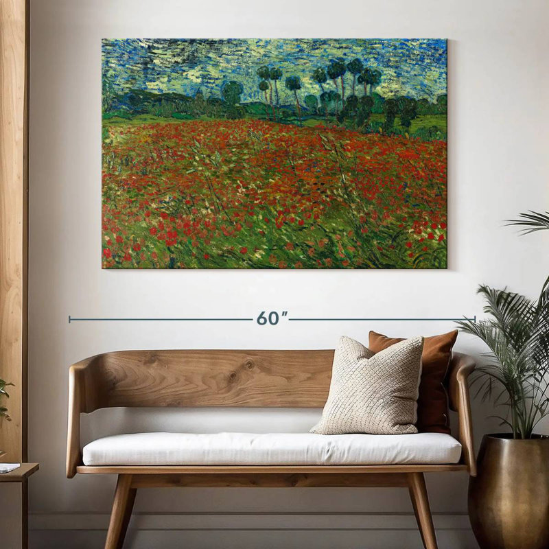 Champ de coquelicots Alvord 1890, H 34 po x l 51 po