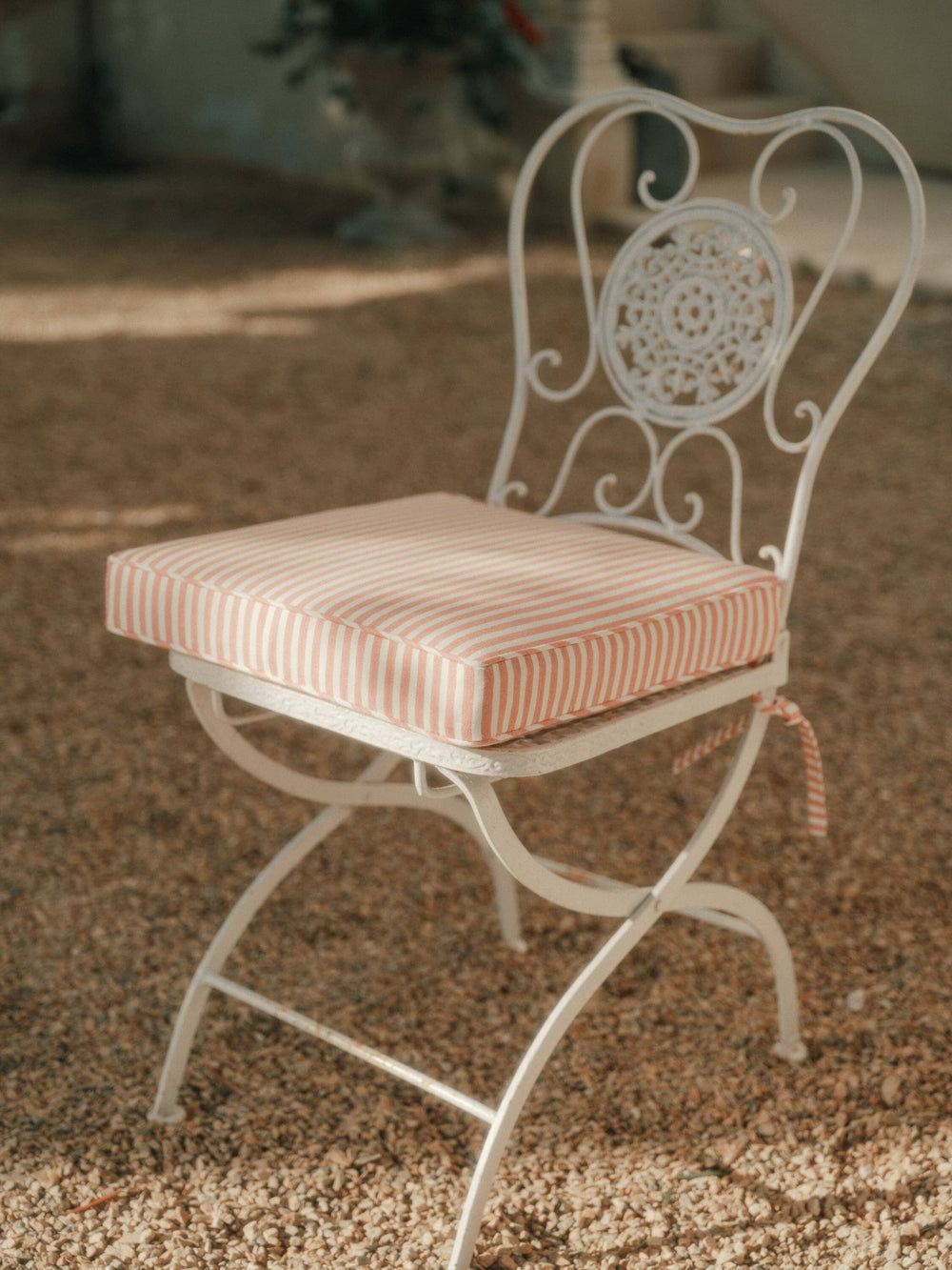 Laurens Striped Indoor/Outdoor Throw Pillow, Pink