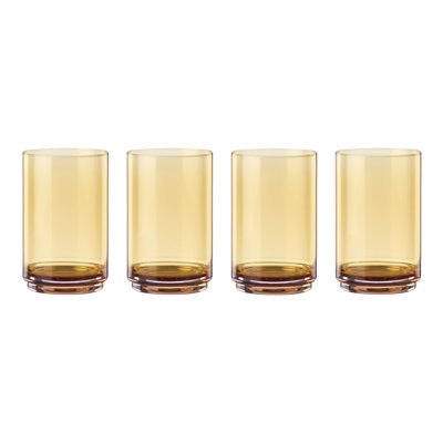 Tuscany Stackable Coolers, Set of 4, Amber