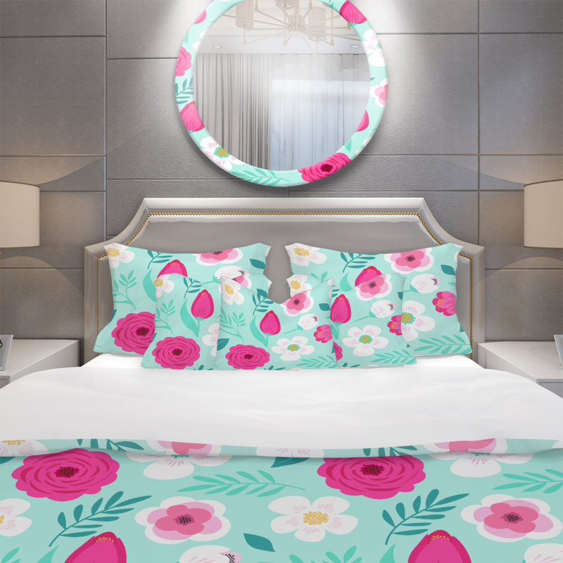 Ensemble de housse de couette moderne et contemporaine, Housse simple + 1 taie décorative