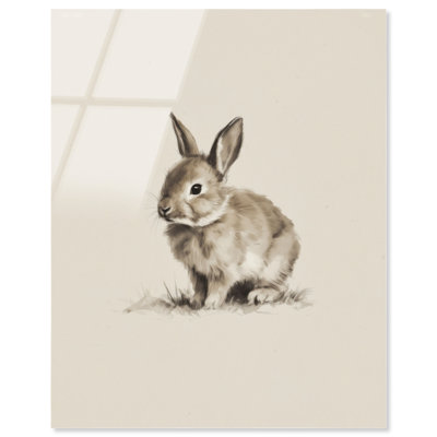 Décoration murale chambre d'enfant Vellum Bunny I par Art Remedy, prête à être suspendue, 16 x 20