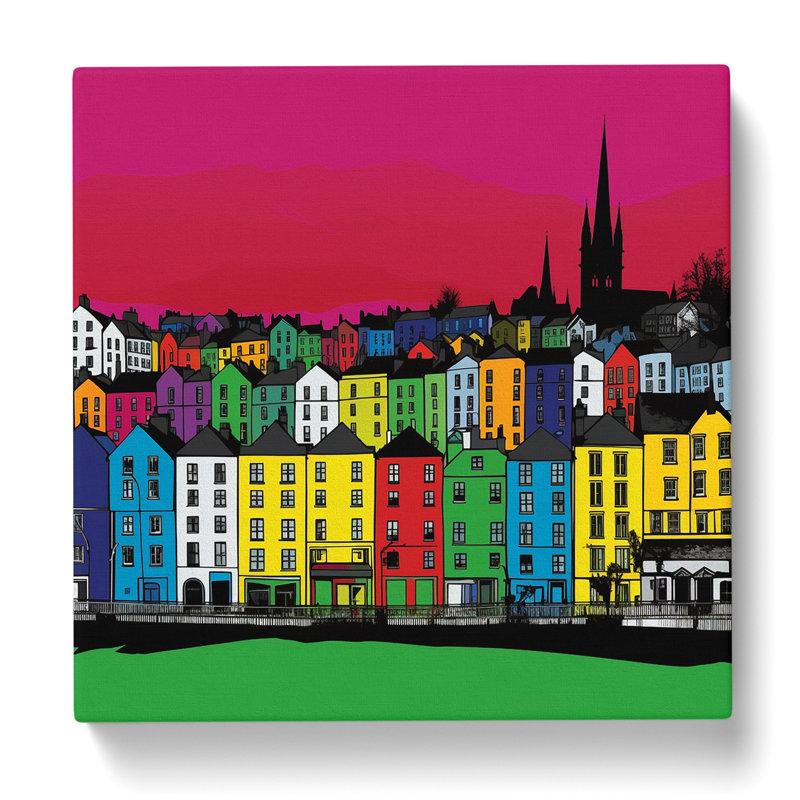 City Of Cork Pop Art - Print, 35cm H x 35cm W x 3cm D