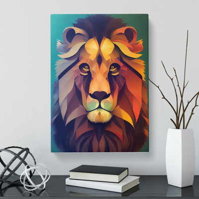 Lion Portrait - Wrapped Canvas
