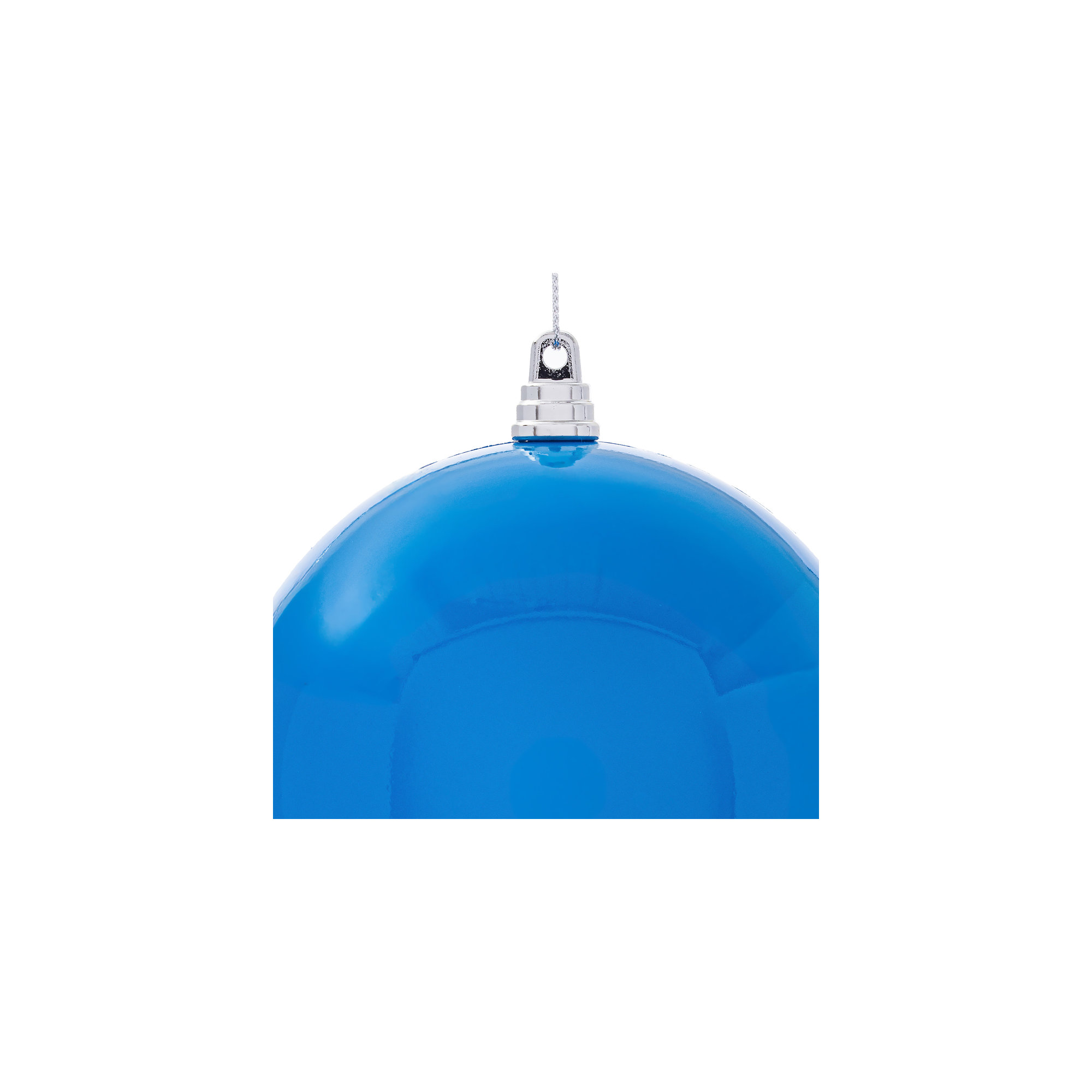  6" Lime High-Gloss Ball Ornament. Includes 4 ornaments per bag., Blue