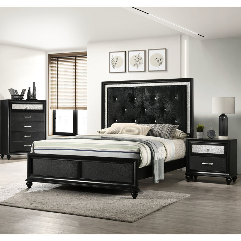Table de chevet de luxe 2 en noir - Cool pour la chambre à coucher contemporaine et pratique