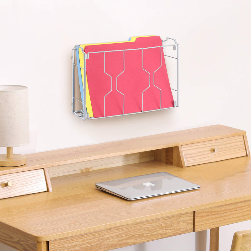 Metal Wall Organizer with Wall Baskets