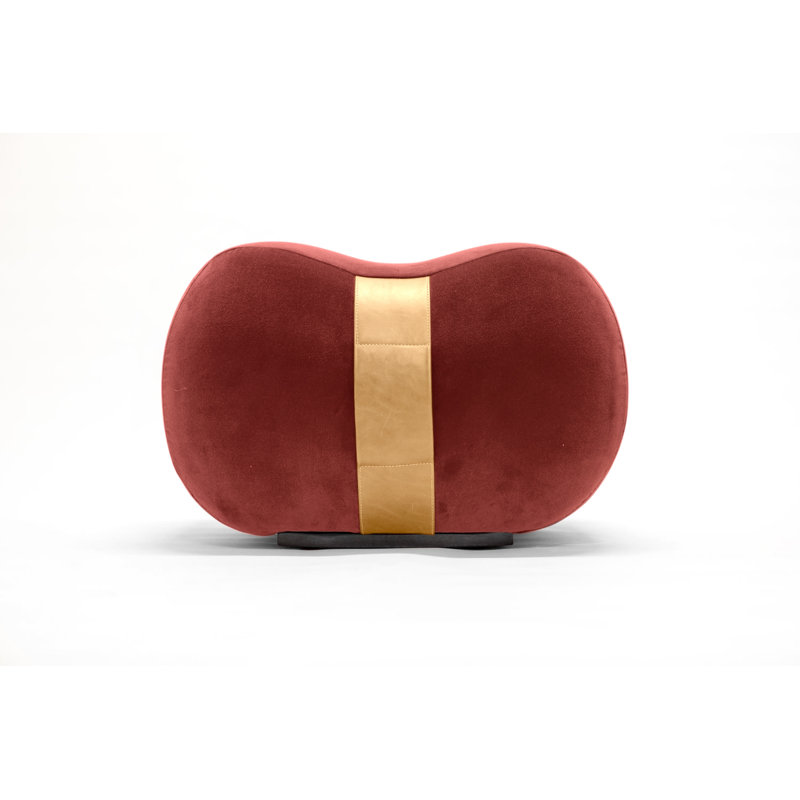 Milo Velvet Ottoman, Bittersweet/Umber Velvet
