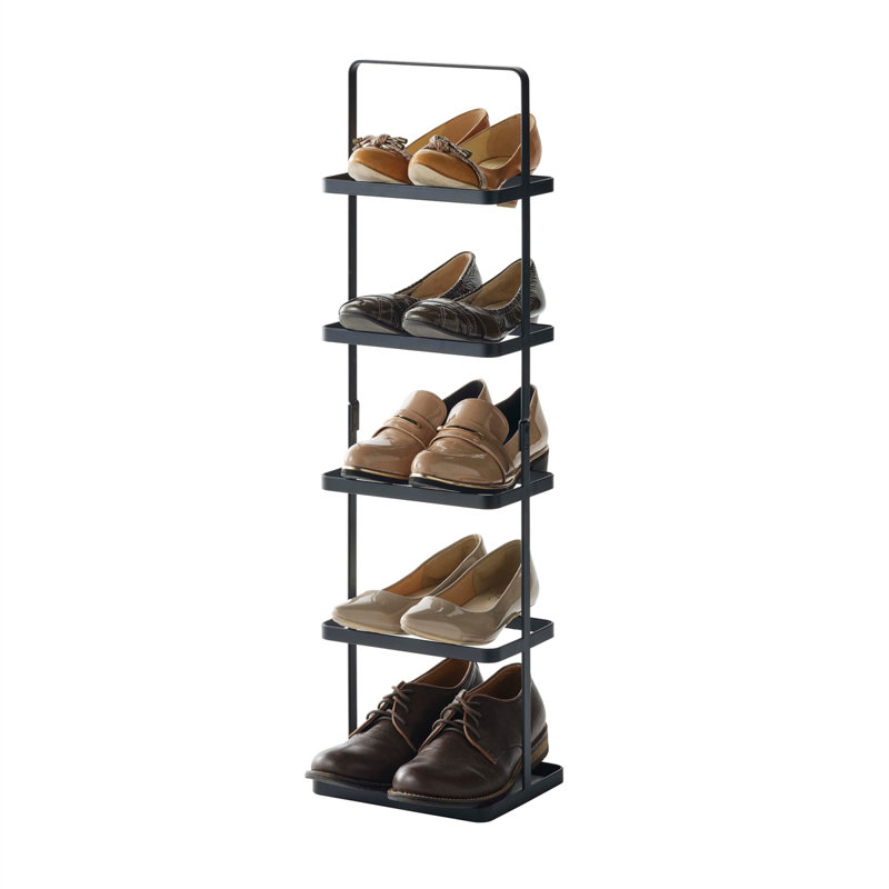 Grand | Range-chaussures en acier, noir