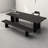Elegant and practical solid wood dining table-108961502