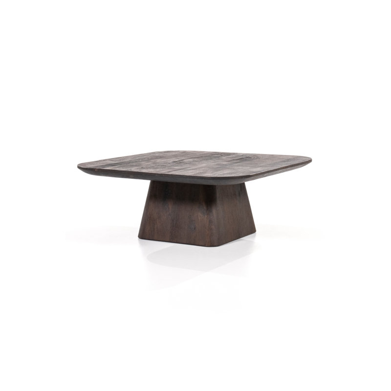 Aron Solid Wood Coffee Table, Brown