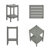 HDPE Outdoor Side Table | Low-Maintenance, All-Weather & Double-Tier Storage