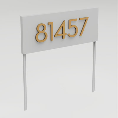 Panneau d'adresse en acier Hi voisin