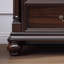 Armoire d'appoint en bois manufacturé noyer foncé