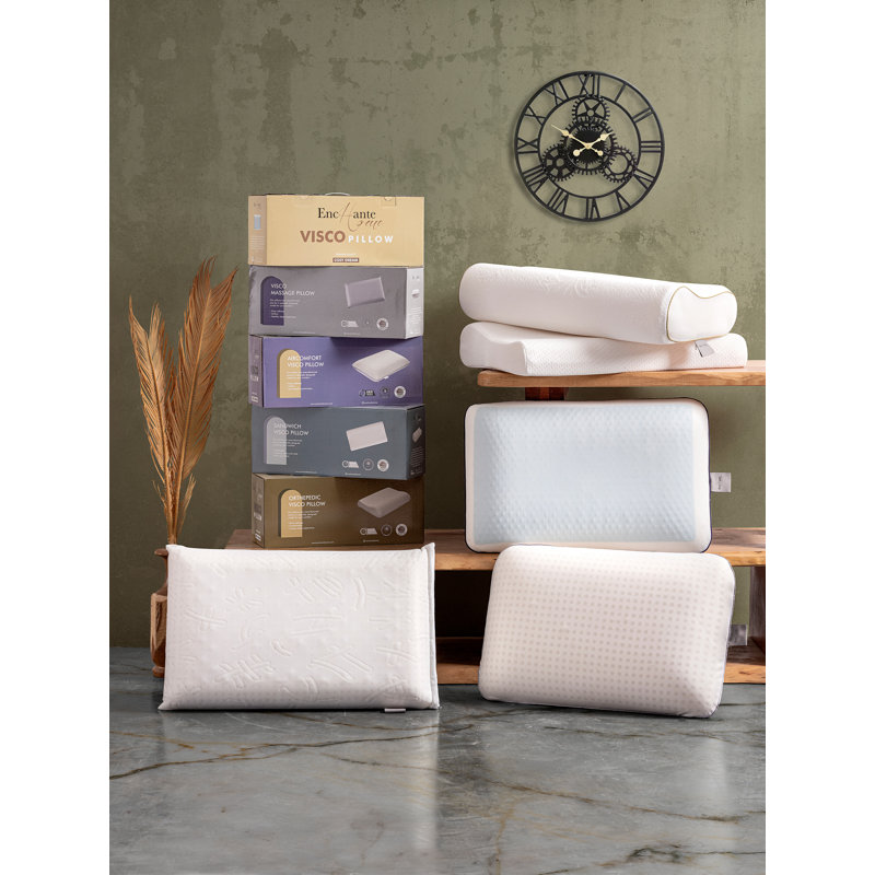 Memory Foam Medium Pillow, 16" x 24"