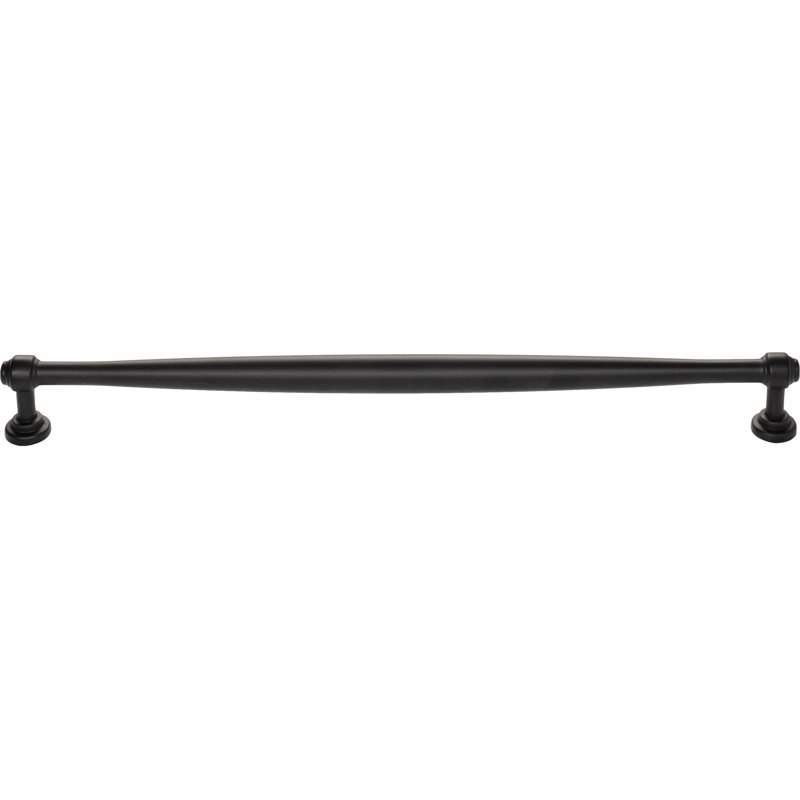 Ulster Bar Pull, Flat Black, 12" Center to Center