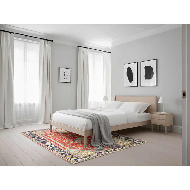 Tapis rouge à motif sud-ouest, Rectangle 5 pi x 7 pi