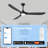 Black Smart Ceiling Fan With Led Light-678035308