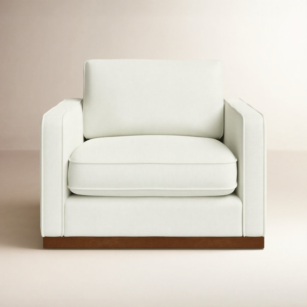 Bobbi Oversized Armchair, White
