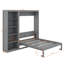 Grand lit escamotable avec tablettes-1889268558