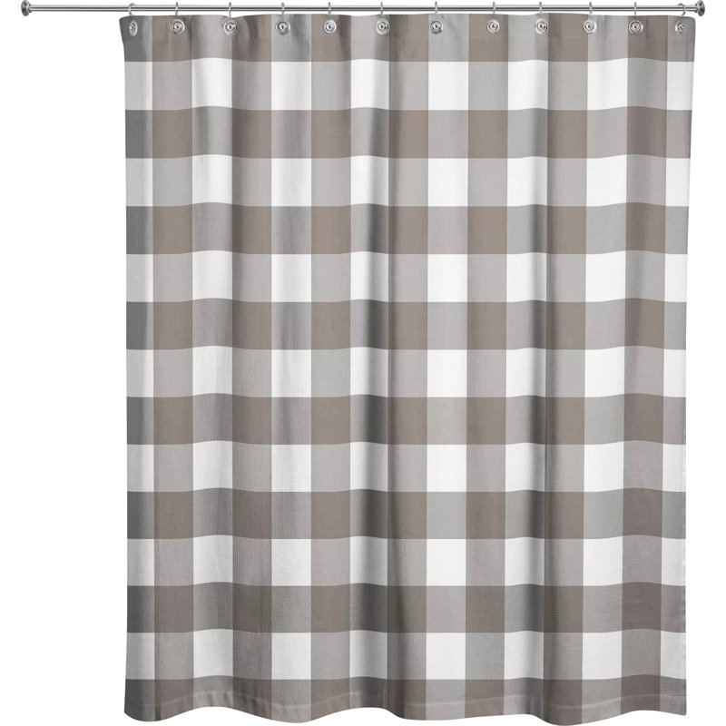 Rideau de douche simple Lyon, Taupe
