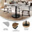 Plateau de table commercial à surface lisse avec base de table ronde-1199320618-1199320631