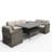 Wicker 6 - Person Patio Conversation Set with Cushions-87426627