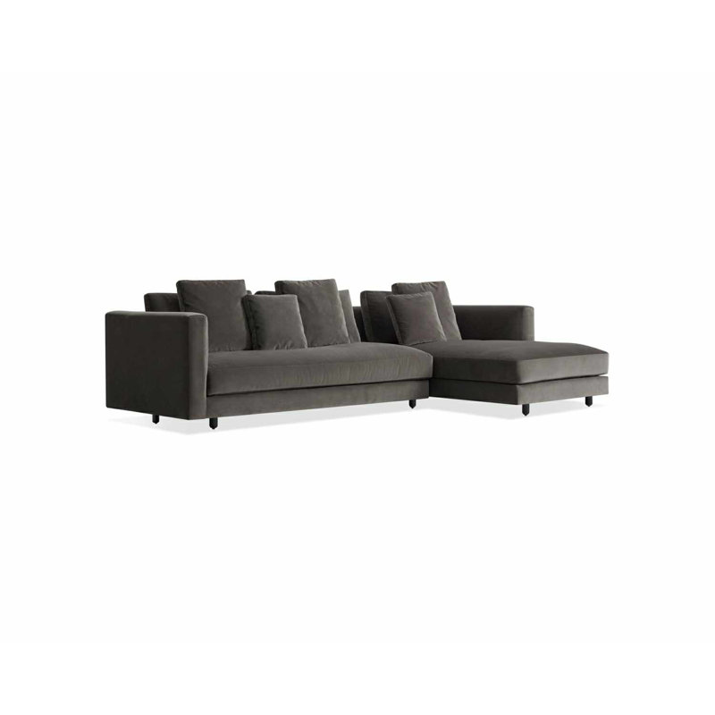 Hands Down Chaise Sectional, Landa Stone, Right Hand Facing