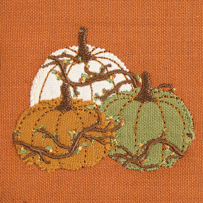  Ensemble de 4 serviettes de table héritage et douce-amère, Orange