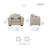 Langara Transitional Chenille 3-Piece Living Room Set with Elegant Nailhead Trim, Reversible Cushions & 16 Included Accent Pillows-635480816