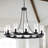 Barfleur 12-light Rustic Large Wagon Wheel Chandelier