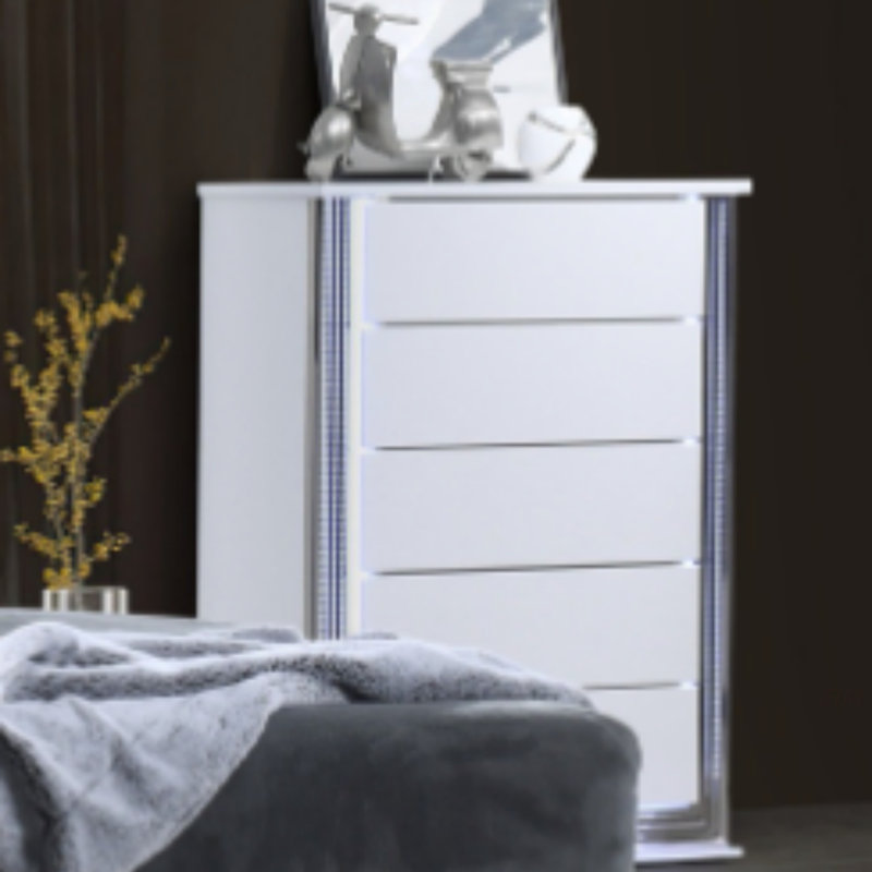 Commode blanche à lune MOON