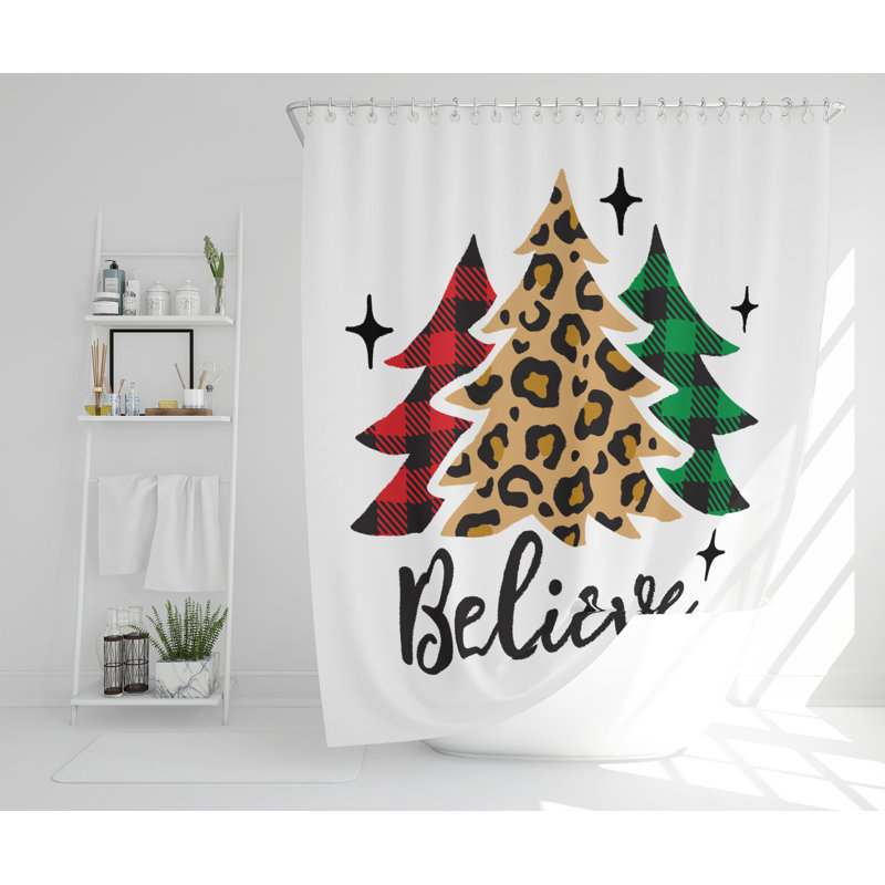 Deaton Polyester Shower Curtain Set