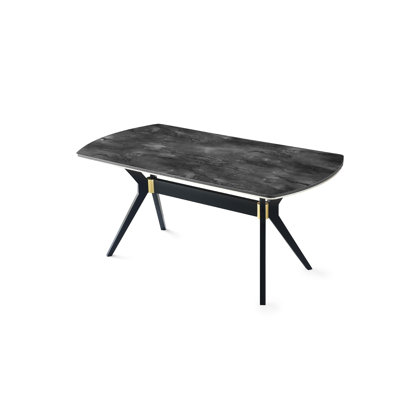 Adelgunde Solid Wood Base Dining Table