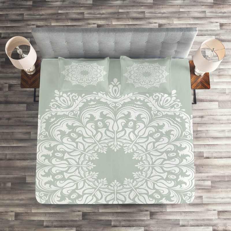 Traditional Damask Coverlet