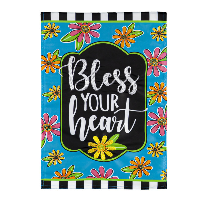 Drapeau de jardin en polyester 18 x 12,5 po Amarys