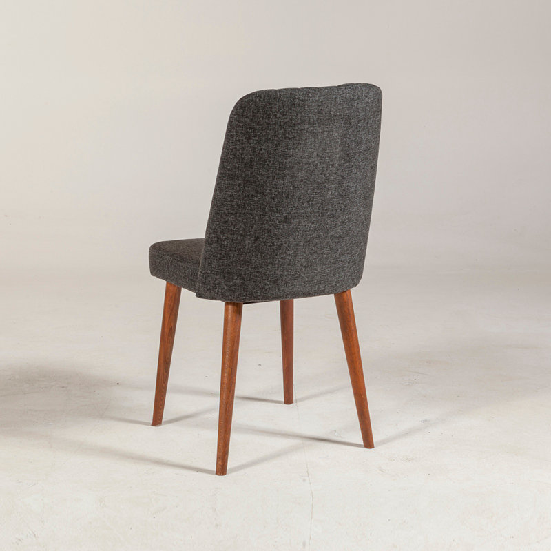 Chaise d'appoint Fontaine Fontaine, Anthracite, Marron foncé