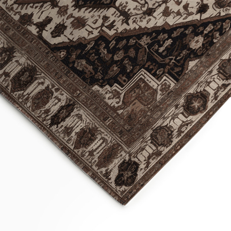 Tapis d'intérieur et d'extérieur gris Persian, Rectangle 9 pi x 12 pi