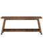 Console de style campagnard extra long de 70,9 pouces, table d'entrée en bois avec rangement ouvert à 2 niveaux, canapé rustique étroit derrière le canapé pour le couloir, le salon ou le vestibule, brun rustique-2115895308