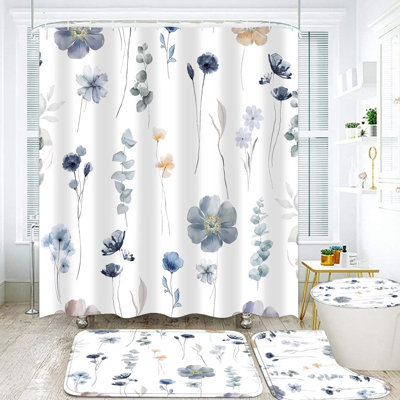 Ensemble de rideaux de douche Watercolor Flower
